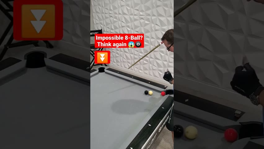 Insane Double Kiss for the win! 🎱⚪✅ #shorts #billiards