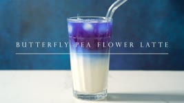 〈健康茶飲〉蝶豆花鮮奶 ┃Butterfly Pea Flower Latte