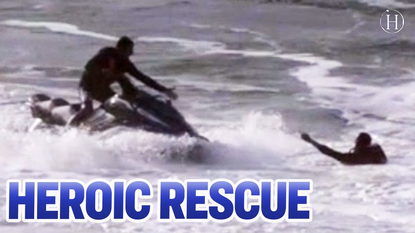 Heroic Jet Ski Rescue Of A Surfer | Humanity Life