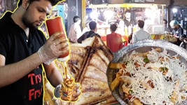 Food Street Kharadar Karachi | Egg Chicken Sandwish | Crispy Cheesy Pizza Fries