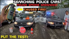 Searching Police Cars! Found Smoke Grenade! Crown Rick Auto