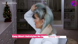  Easy Short Hairstyles | No Heat