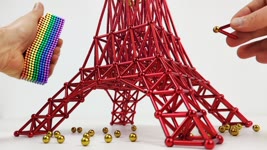 The Tokyo Tower made of magnets | Magnetic Games