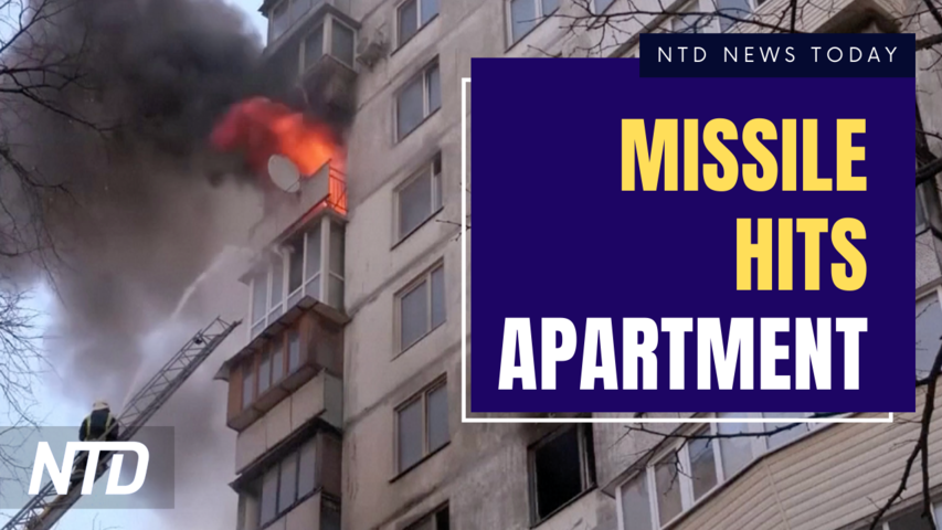 Downed Missile Hits Apartment in Kyiv; Biden to Speak with Chinese Leader on Friday | NTD