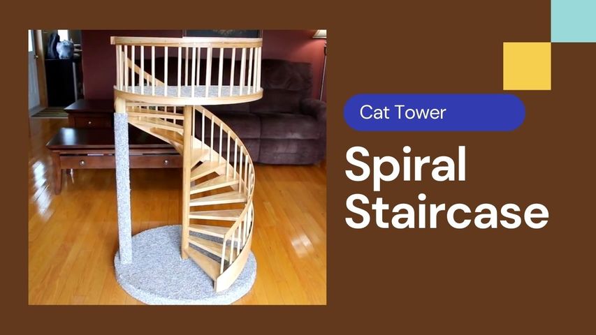 How I Built the Most Luxurious Spiral Staircase Cat Tower 1/3 Scale