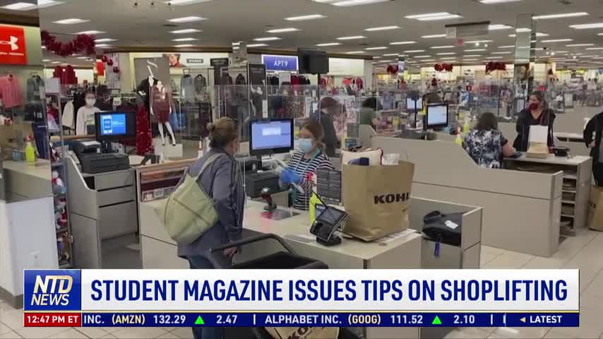 Student Magazine Issues Tips on Shoplifting