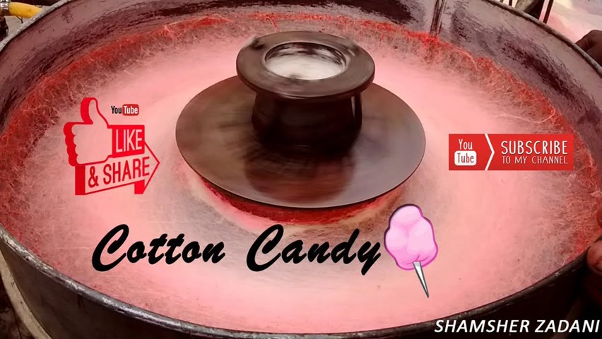 COTTON CANDY ART | How to make cotton candy floss | Sugar Candy Street Food Pakistan