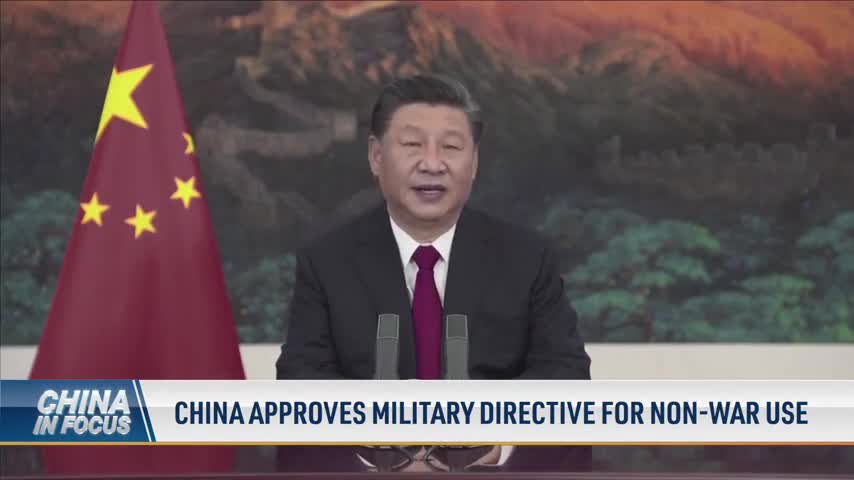China Approves Military Direction For Non-War Use
