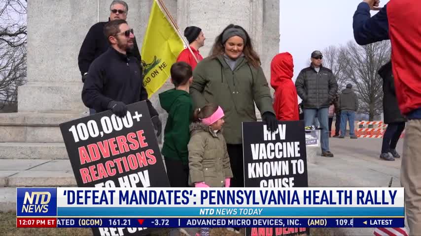 'Defeat Mandates': Pennsylvania Health Rally