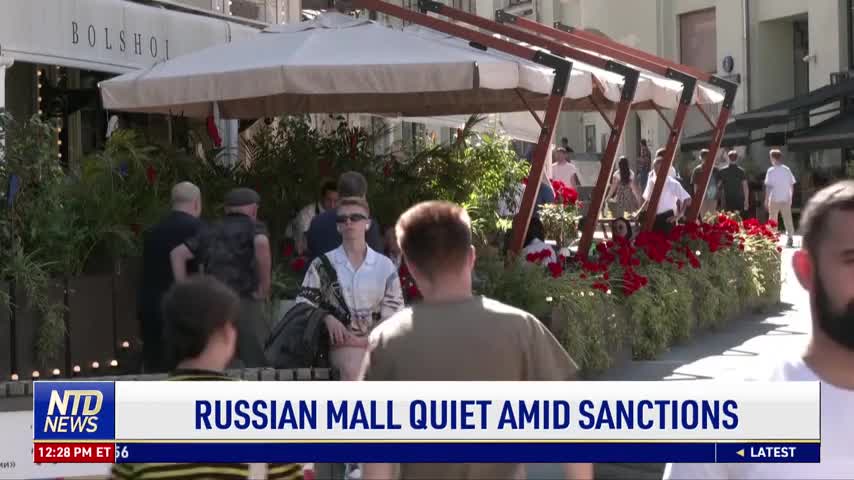 Russian Mall Quiet Amid Sanctions