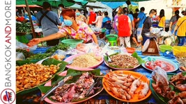 Exotic Food Market in BANGKOK Thailand | Sunday 9 AM