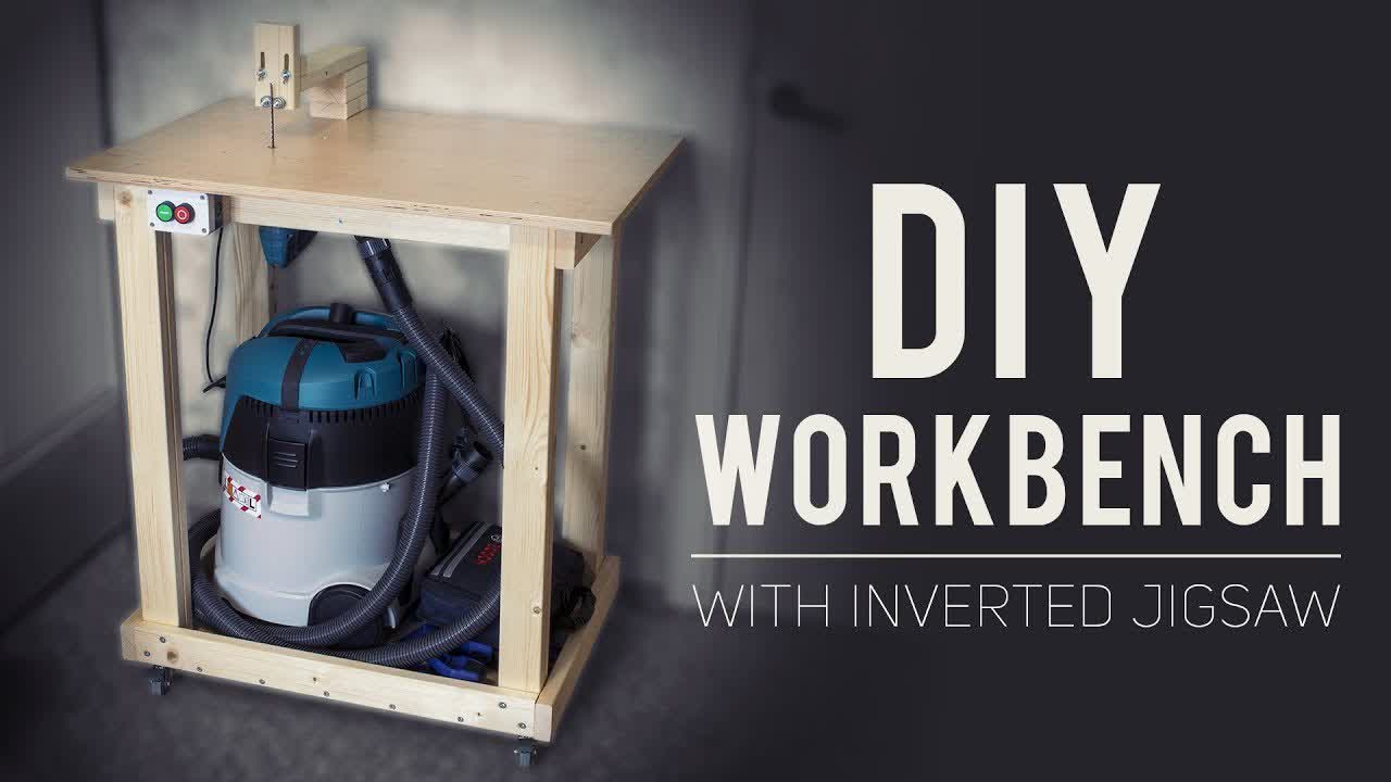 DIY Small / Portable / Convenient Workbench With Inverted Jigsaw [How To Make]