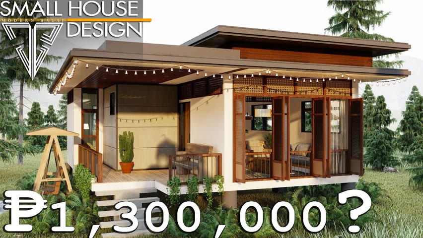 SMALL HOUSE DESIGN 66 SQM. FLOOR PLAN (7.2m x 9.2m) | LOW-COST HOUSE | MODERN BALAI