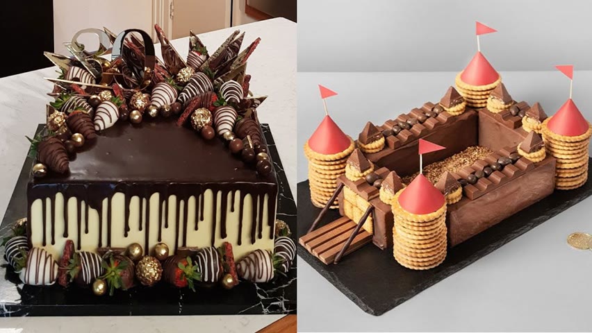 Fancy Square Chocolate Cake Decorating IDeas | So Yummy Birthday Cake | Best Tasty Cake Tutorials