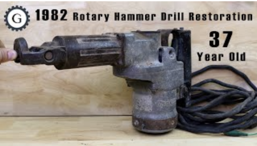 1 9 8 2 Rotary Hammer Drill Restoration | 37 Year Old Makita Hammer Drill