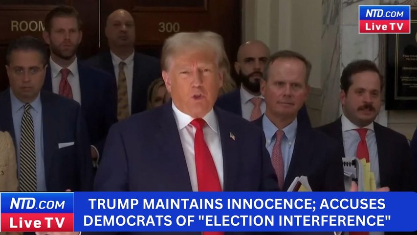 Trump Maintains Innocence, Accuses Democrats of Using Trial as ‘Election Interference’