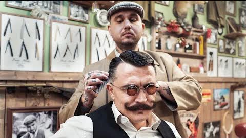 💈 ASMR BARBER - Army GENERAL walks in for a CLASSIC HAIRCUT - 1940’s vibe