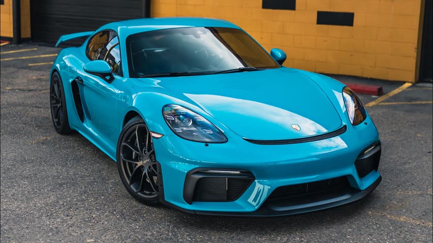 The Perfect Porsche GT4 Spec - Miami Blue, Manual