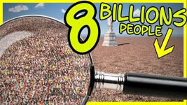 8 BILLION people in perspective | 3D