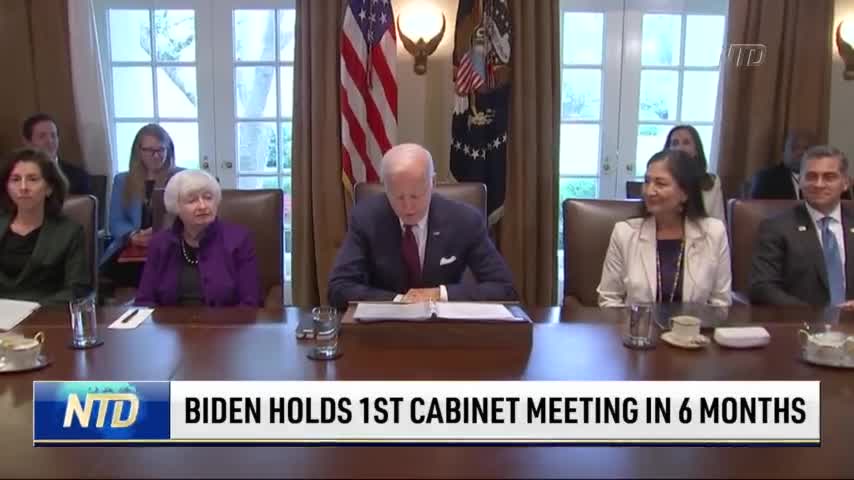Biden Holds First Cabinet Meeting in 6 Months