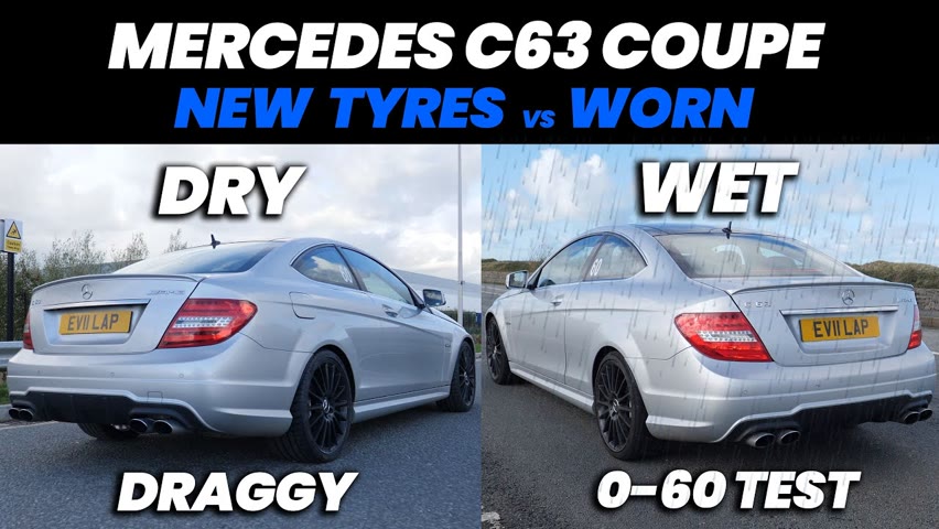 C63 Coupe gets new tyres but do they really make much difference? *0-60 Draggy just for fun*