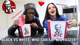 BLACK VS WHITE: Who Can Eat The Most KFC?