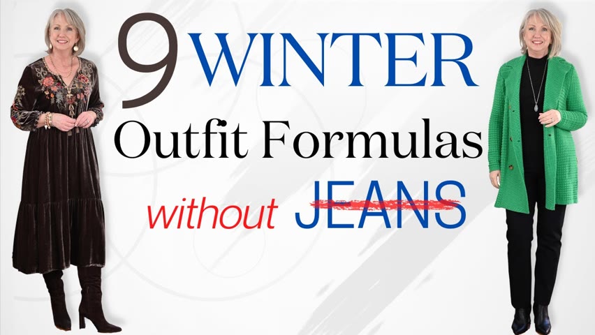 9 Winter Outfit Formulas WITHOUT JEANS || What to Wear Instead of Jeans this Winter