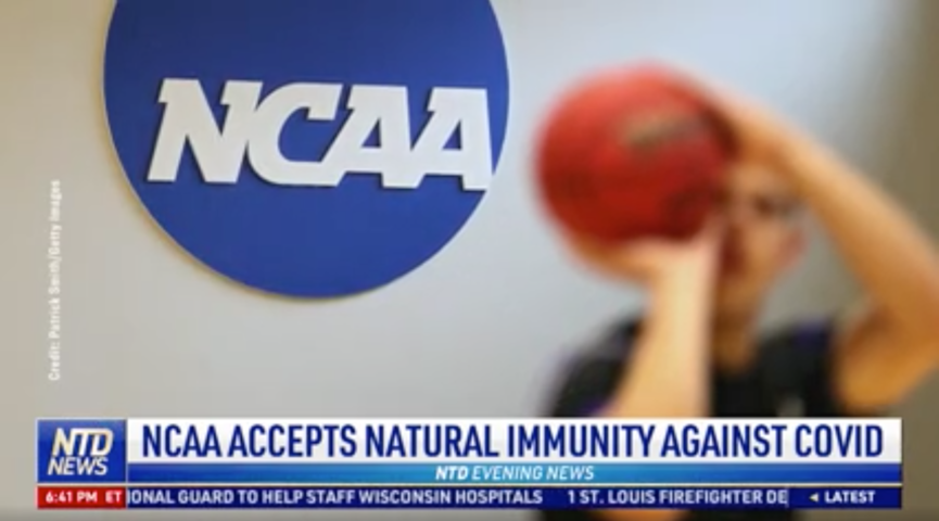 NCAA Accepts Natural Immunity Against COVID-19