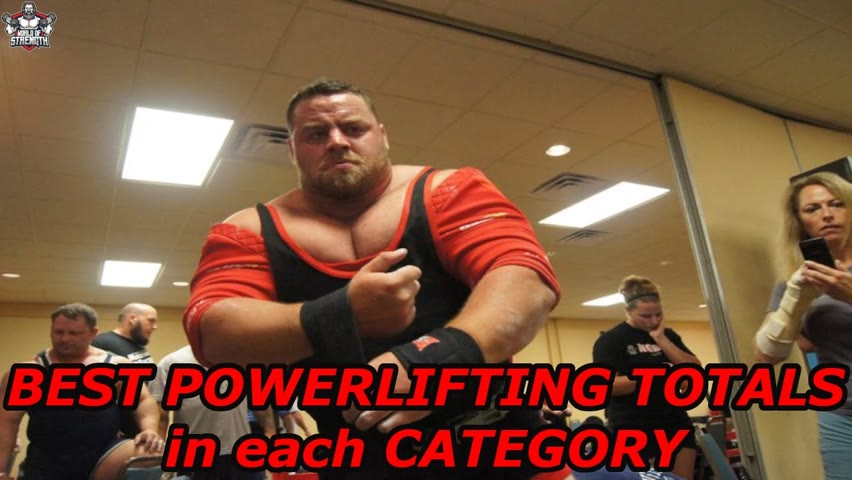 Best Totals in Powerlifting in Each Category