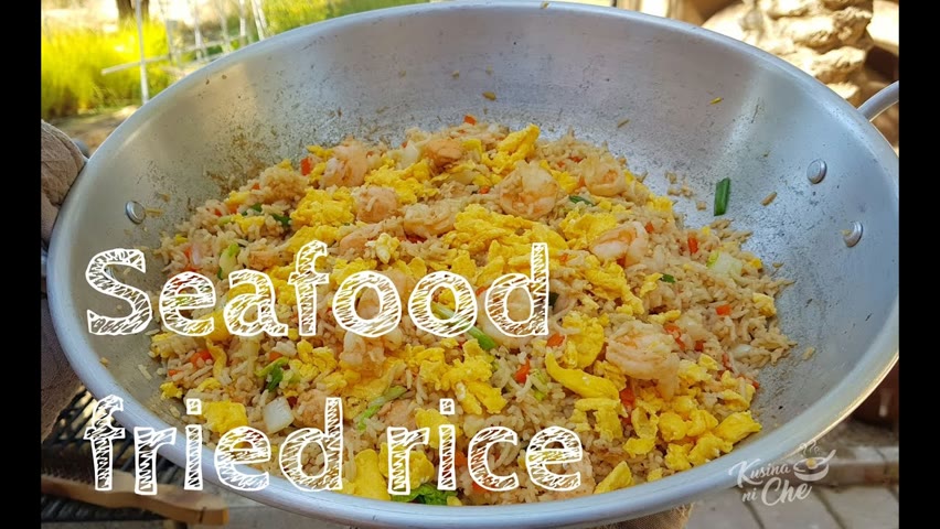 SEAFOOD FRIED RICE | YANG CHOW FRIED RICE (MY VERSION OF)  (Recipe #36)