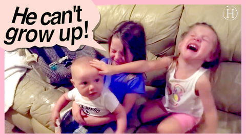 Girls Cry After Realizing Baby Brother Is Growing Up | Humanity Life