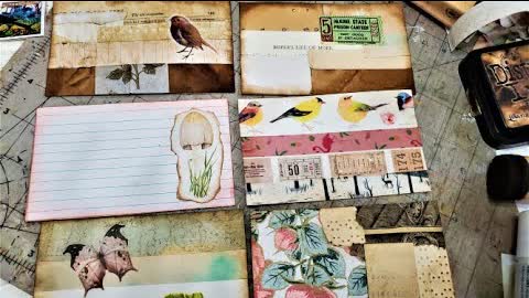 How to Make Cool Collaged Index Cards forJunk Journals! Fun & Easy Tutorial! The Paper Outpost! :)