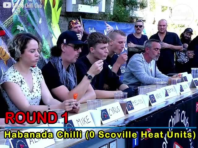 Chilli Eating Contest in Holland