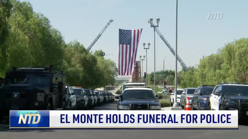El Monte Holds Funeral For Police