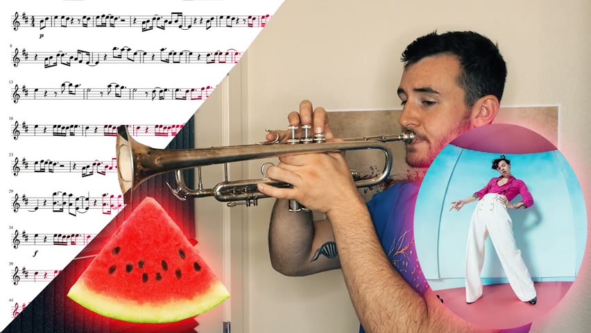 Harry Styles - Watermelon Sugar played on Trumpet Cover (With Sheet Music!!!)