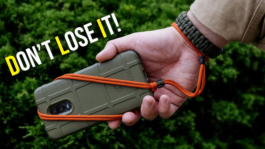DON'T LOSE YOUR 📱! | Paracord Wrist Lanyard | HOW TO