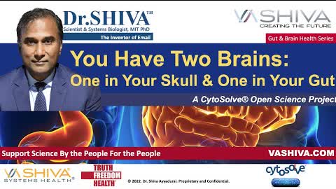 Dr.SHIVA LIVE: YOU Have TWO Brains: One In Your Skull. One In Your Gut.