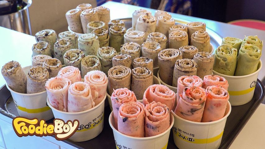 Ice Cream Roll Special - Korean Street Food