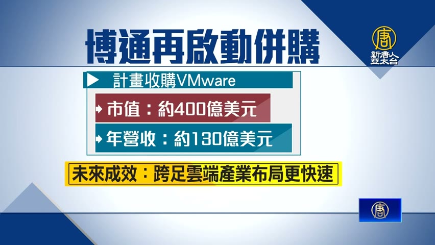 晶片業最大併購案！博通砸610億併購VMware