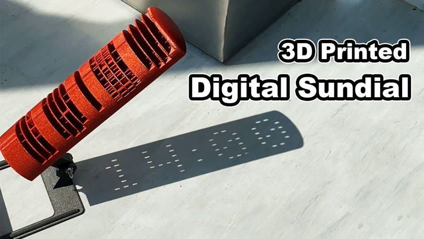 3D Printed Sundial: It’s Digital!😳