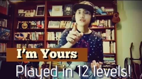 “I’m Yours” played in 12 different levels on ukulele