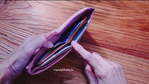 EASY DIY NO Zipper Wallet with Credit Card Holder