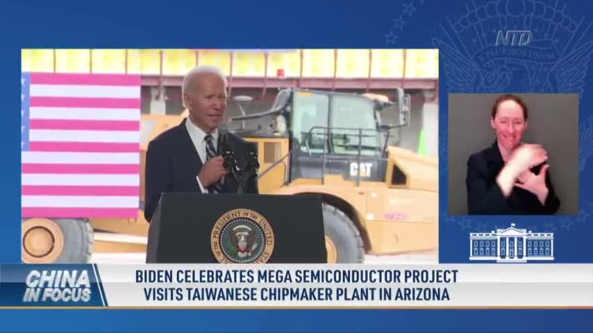 Biden Celebrates Mega Semiconductor Project, Visits Taiwanese Chipmaker Plant in Arizona