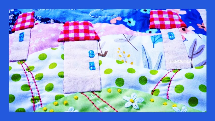 Fabric Scraps Patchwork Idea┃DIY Christmas Gift🌲🌲🌲┃HandyMumLin sewing project