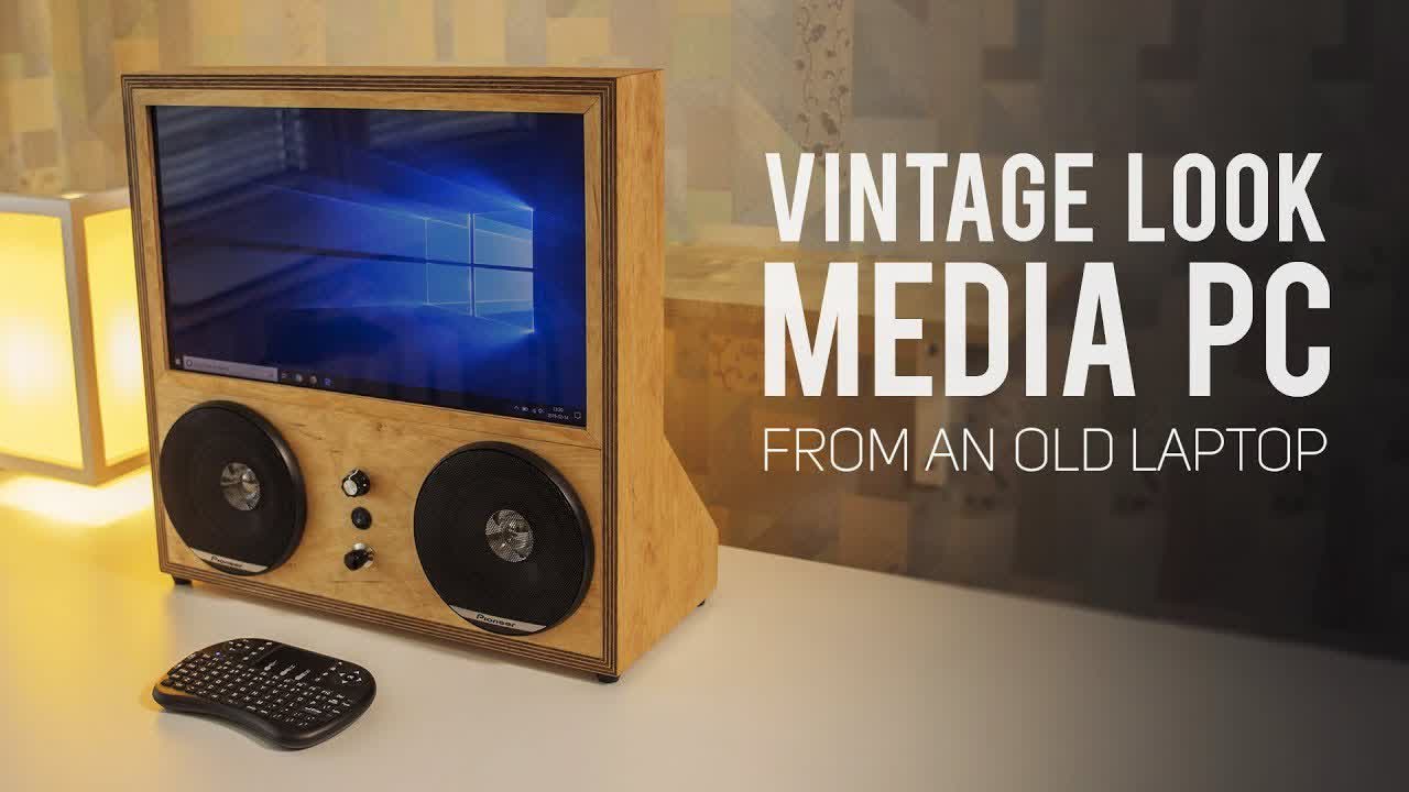 Vintage Look Media PC from an Old Laptop (SPECIAL BUILD)