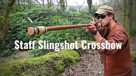 Staff Slingshot Crossbow Attachment System - DIY Survival Mod Prototype