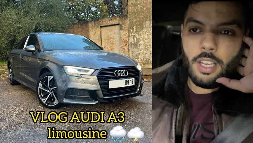 Vlog Alger by night Audi A3 !قيادة ليلية تحت امطار غزيرة 🌧🌩⚡️( PART 1)