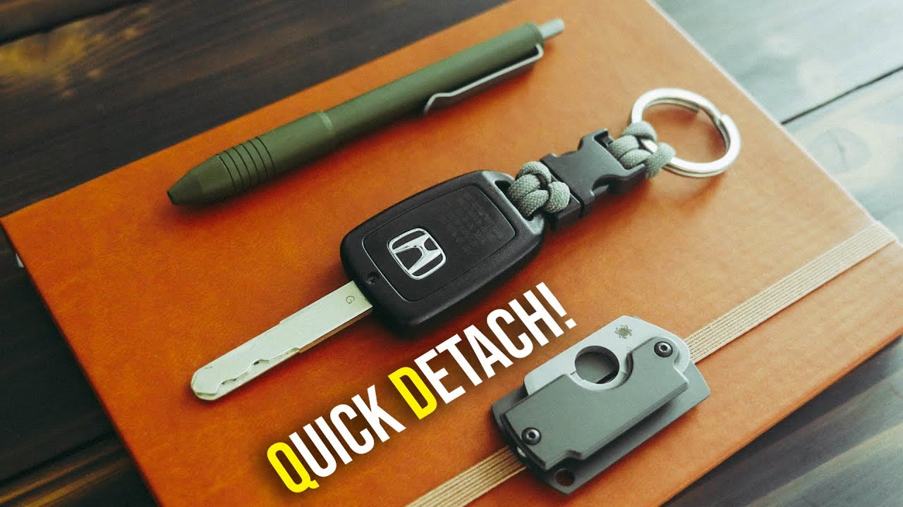 QUICK DETACH! Paracord Buckle Keychain For Car Key/Gear