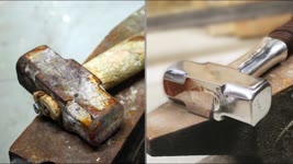 Turning old rusty hammer into Mjolnir TOOL RESTORATION