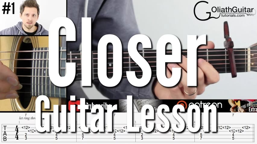 Chainsmokers - Closer (Guitar Lesson)